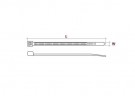 Nylon halogenfri kabelstrips 4,6x400mm- 100stk thumbnail