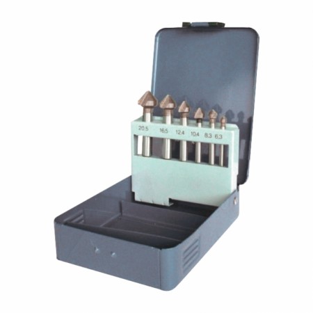 LEMAN BITSSETT MED 6 HSS BIT 90° TRIPPELKUTTKANT