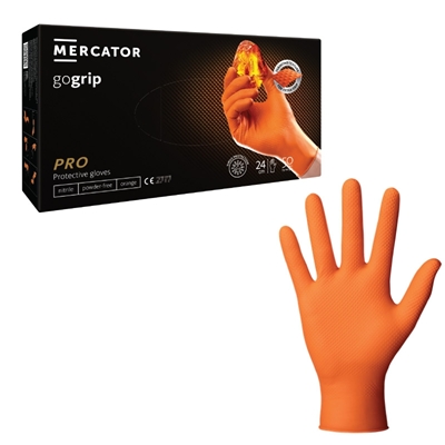 ORANGE ENGANGSHANSKER STR.XXL