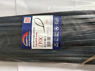 Nylon halogenfri kabelstrips 7,6x400mm- 100stk