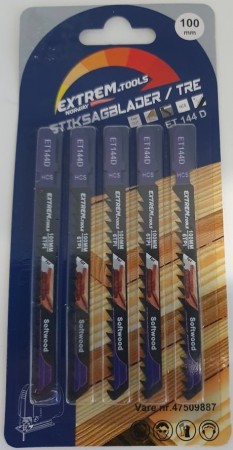 EXTREM TOOLS STIKKSAGBLAD 100mm TRE 5pk