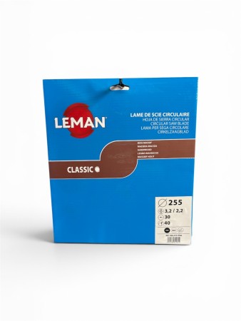 LEMAN SAGBLAD 255-40, senterhull 30 Hardt tre