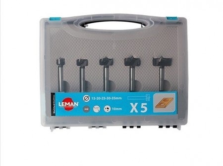 LEMAN SETT MED 5 STK. FLATBUND HARDMETALLBOR