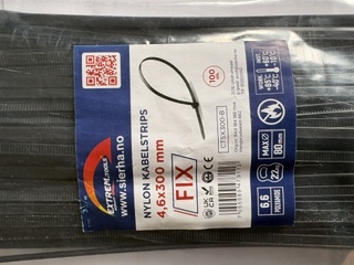 Nylon halogenfri kabelstrips 4,6x300mm- 100 stk