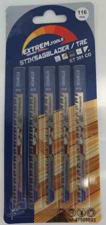 EXTREM TOOLS STIKKSAG BLAD 116mm TRE 5pk.