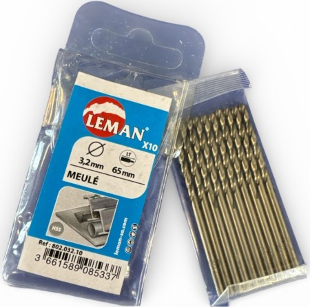LEMAN METALLBOR 3,2MM 10 STK