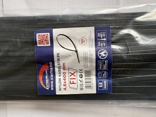 Nylon halogenfri kabelstrips 4,6x400mm- 100stk